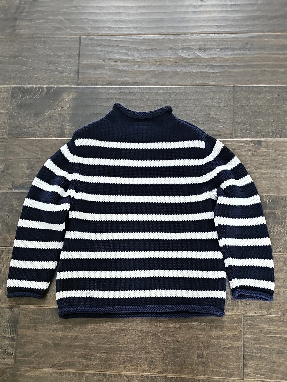 GAP Navy & Cream Striped Anchor Sailor Knit Sweater - 4T